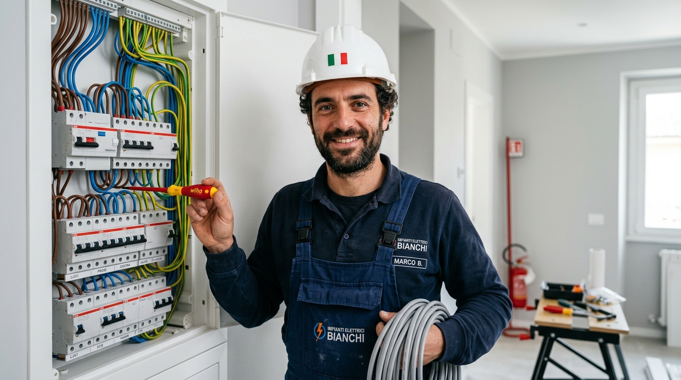 Rifacimento Impianto Elettrico Torino a Norma CEI 64-8 e Domotica Torino - dettaglio cantiere 2