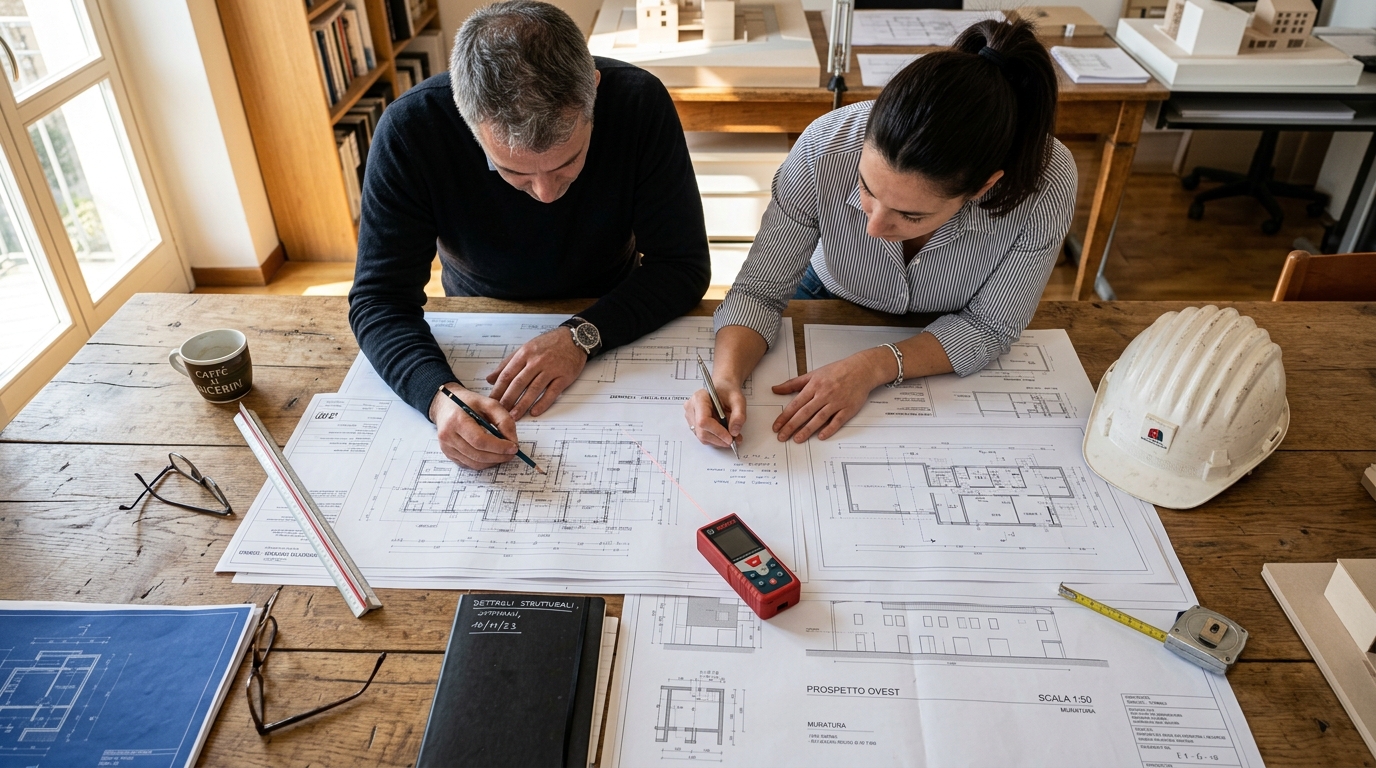 Geometra Torino: Pratiche Edilizie CILA, SCIA, Catasto e Direzione Lavori Torino - dettaglio cantiere 2