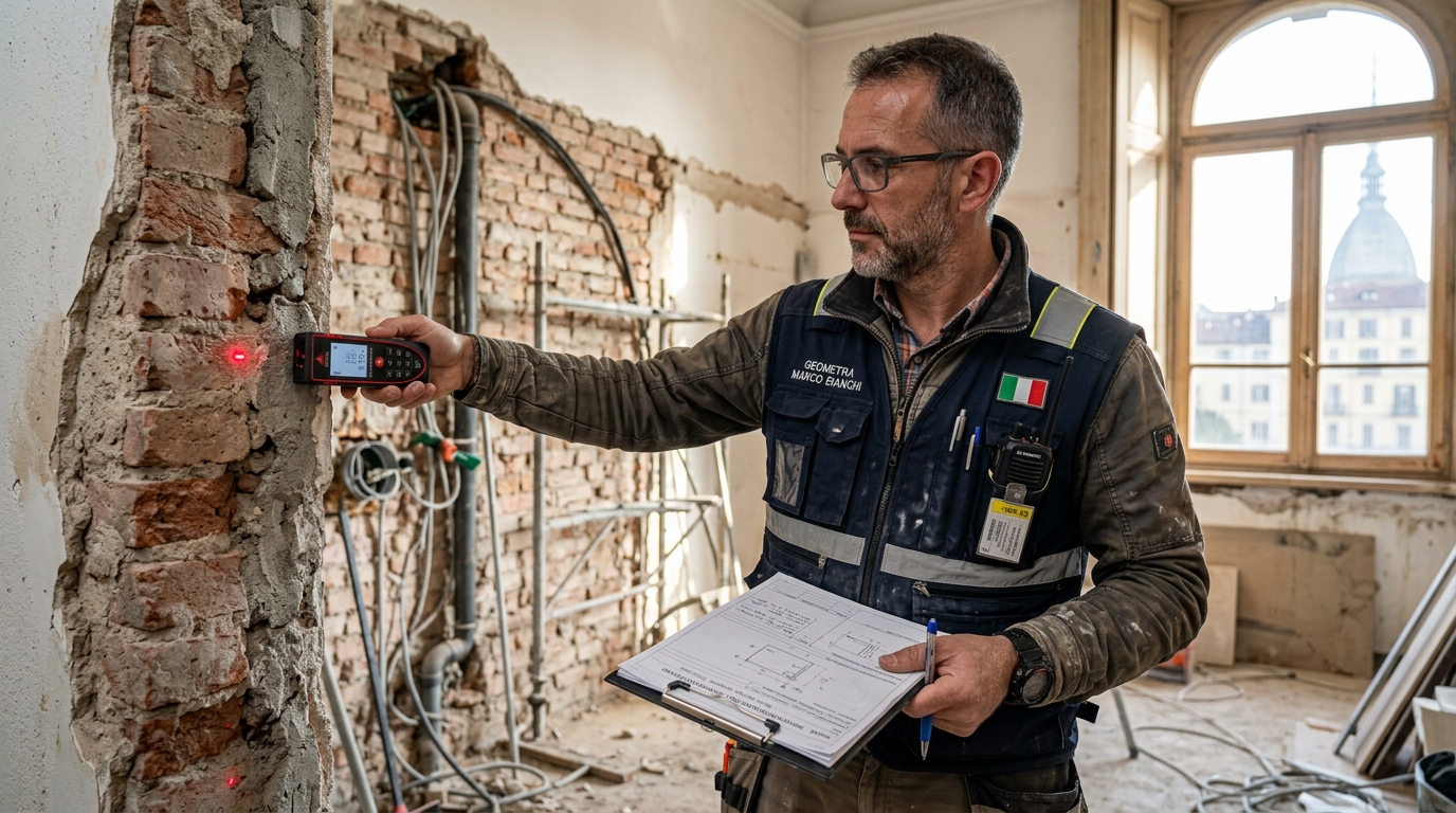 Geometra Torino: Pratiche Edilizie CILA, SCIA, Catasto e Direzione Lavori a Torino