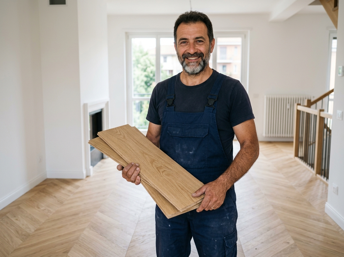 Rifacimento e Posa Pavimenti Torino: Parquet, Gres, Resina e SPC Torino - dettaglio cantiere 2