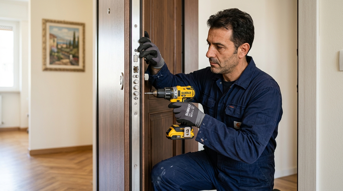 Porte Blindate Torino Su Misura: Classe 3 e 4 Antieffrazione Torino - dettaglio cantiere 2