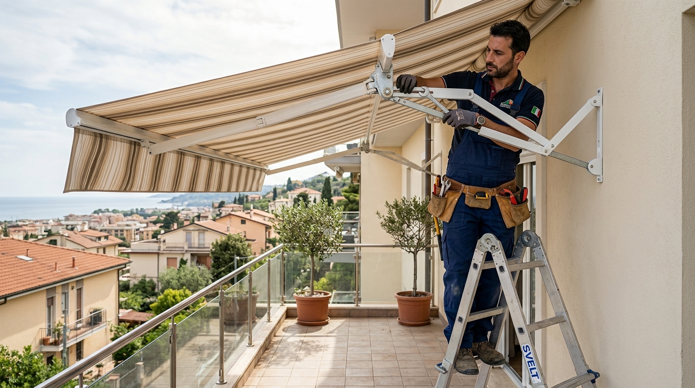 Tende da Sole Torino e Pergole Su Misura Su Misura Certificati Torino - dettaglio cantiere 2